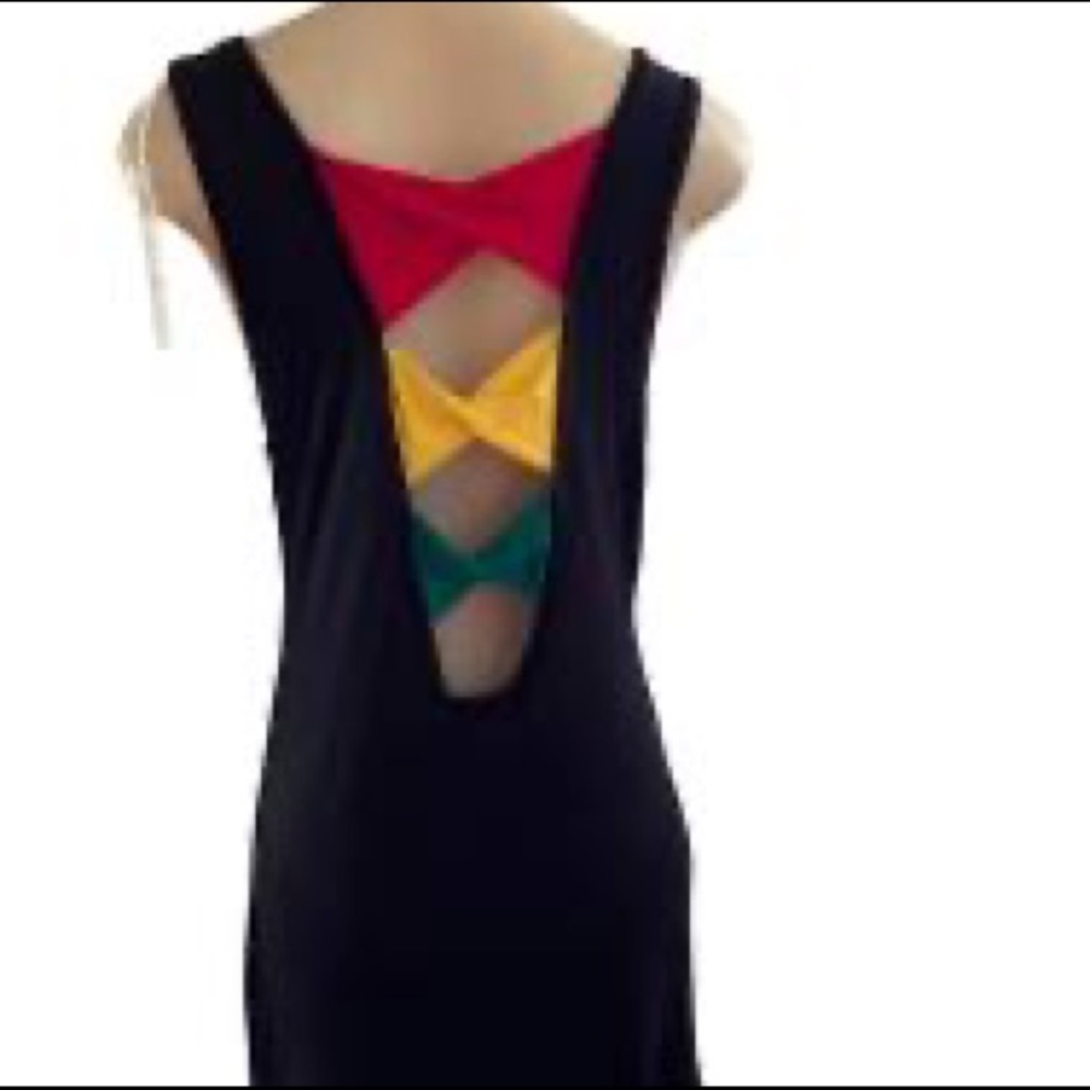 Rasta Bow Mini Dress - Picture 4 of 4